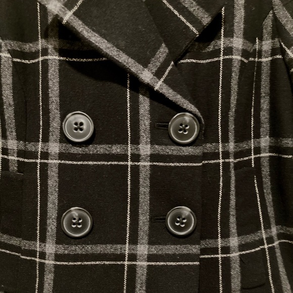 Banana Republic Plaid Wool Blend Blazer Jacket, Size XS - Picture 2 of 12